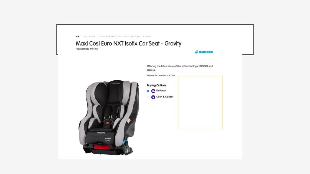 Maxi cosi euro nxt isofix car seat gravity sales